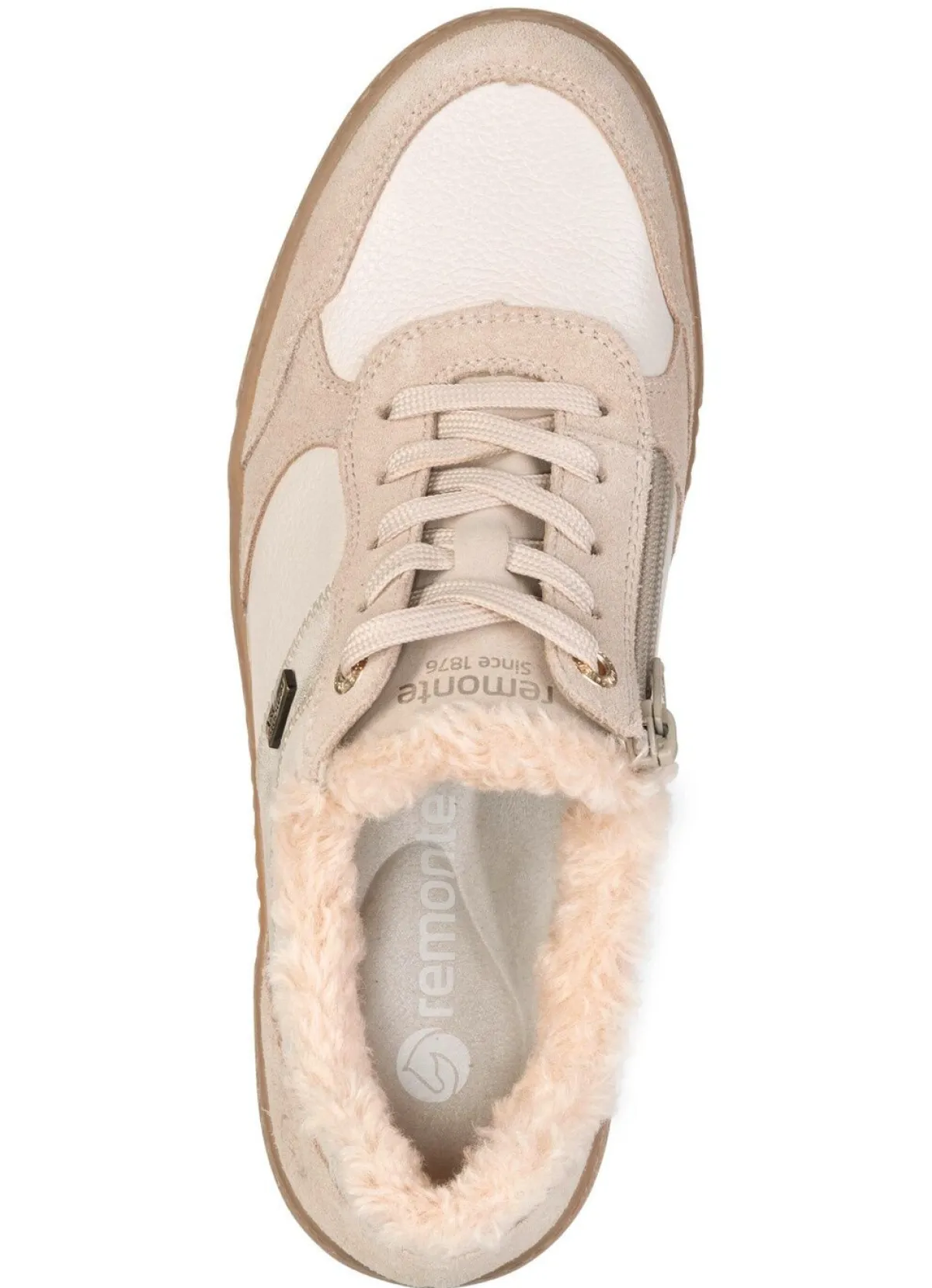 Remonte , bequeme Damen-Sneaker, Winterschuhe, Weite G, mit herausnehmbarem Fußbett BEIGE