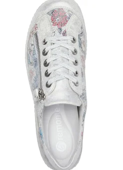 New Remonte , elegante Damen-Sneaker, Weite G, mit Reißverschluss SILBER-BUNT
