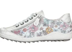 New Remonte , elegante Damen-Sneaker, Weite G, mit Reißverschluss SILBER-BUNT