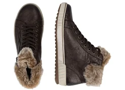 Outlet Remonte , gefütterte Damen-Boots, Winterschuhe, Weite G, mit herausnehmbarem Fußbett DUNKELBRAUN