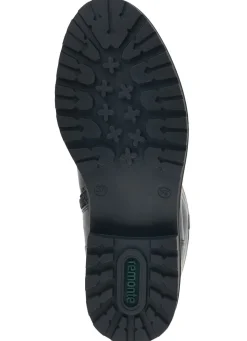 New Remonte , gefütterte Damen-Stiefel, Winterschuhe, Weite G, mit Reißverschluss SCHWARZ-MARONE