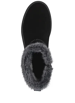 Clearance Remonte , gefütterte Damen-Stiefeletten, Winterschuhe, Weite G, mit Lammfell SCHWARZ