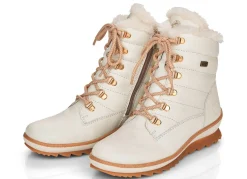 Sale Remonte , gefütterte Damen-Stiefeletten, Winterschuhe, Weite G, mit Lammwolle NATURWEISS