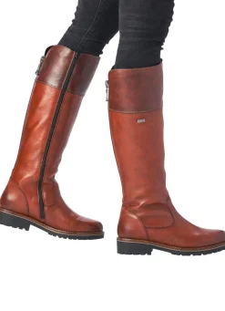 Discount Remonte , gefütterte Damen-Stiefel, Winterschuhe, Weite G, mit Reißverschluss MARONE-MOKKA
