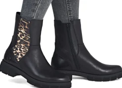 Online Remonte , modische Damen-Stiefeletten, Winterschuhe, Weite G, mit Reißverschluss SCHWARZ-BRAUN