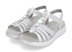 Online Remonte Riemchen-Sandale mit Metallschmuck MATTSILBER