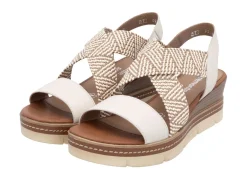 Clearance Remonte Sandalette mit Flechtdurchzügen HELLBEIGE-SAND