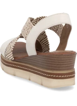 Clearance Remonte Sandalette mit Flechtdurchzügen HELLBEIGE-SAND