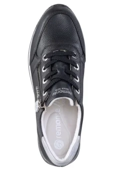 Outlet Remonte Schnür-Sneaker mit silberfarben schimmerndem Kontrast-Besatz MARINE