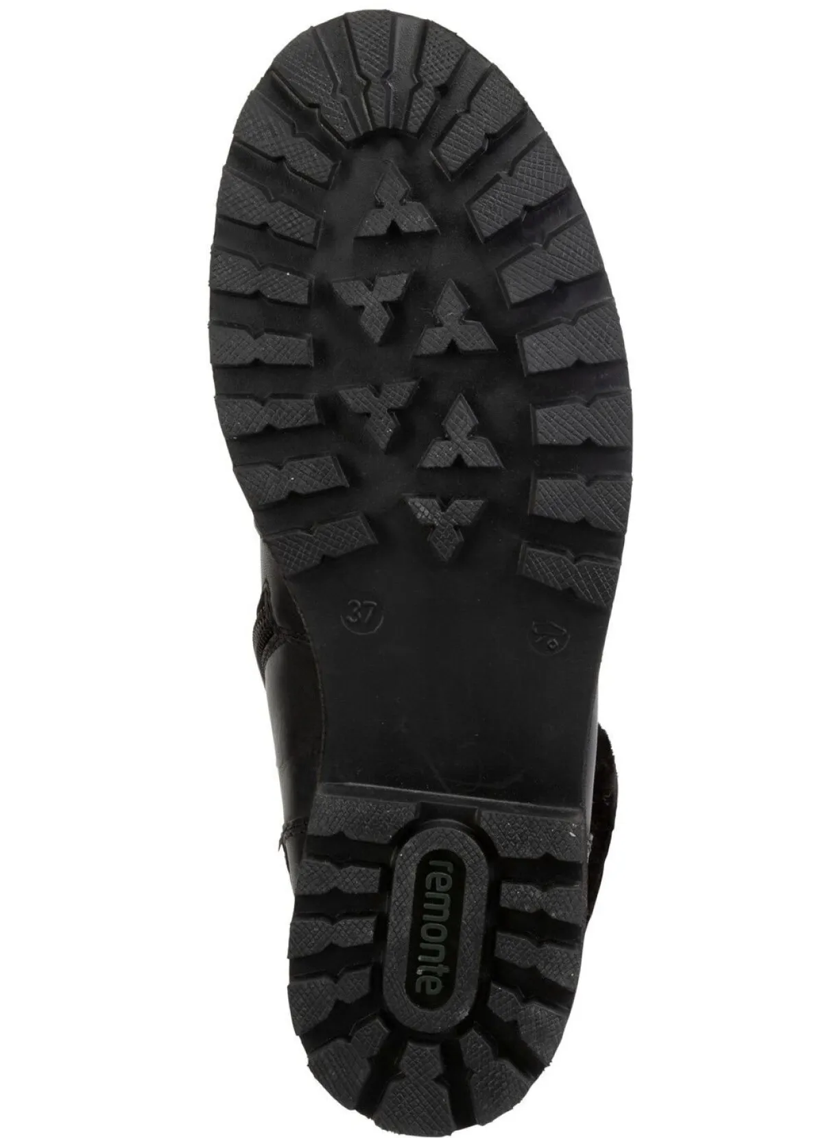 Remonte Schnür-Stiefelette mit Plüschkragen SCHWARZ
