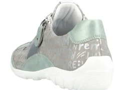 BADER Remonte Sneaker mit bedruckten Besätzen MINT-SILBERGRAU