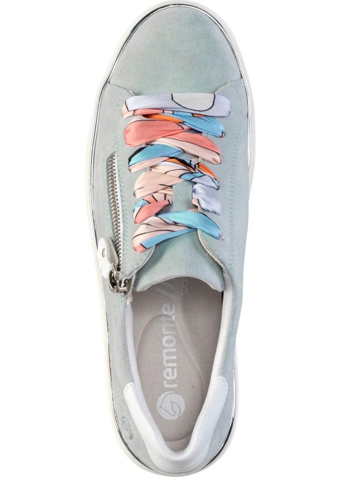 Discount Remonte Sneaker mit bunter Schnürung BLEU-WEISS