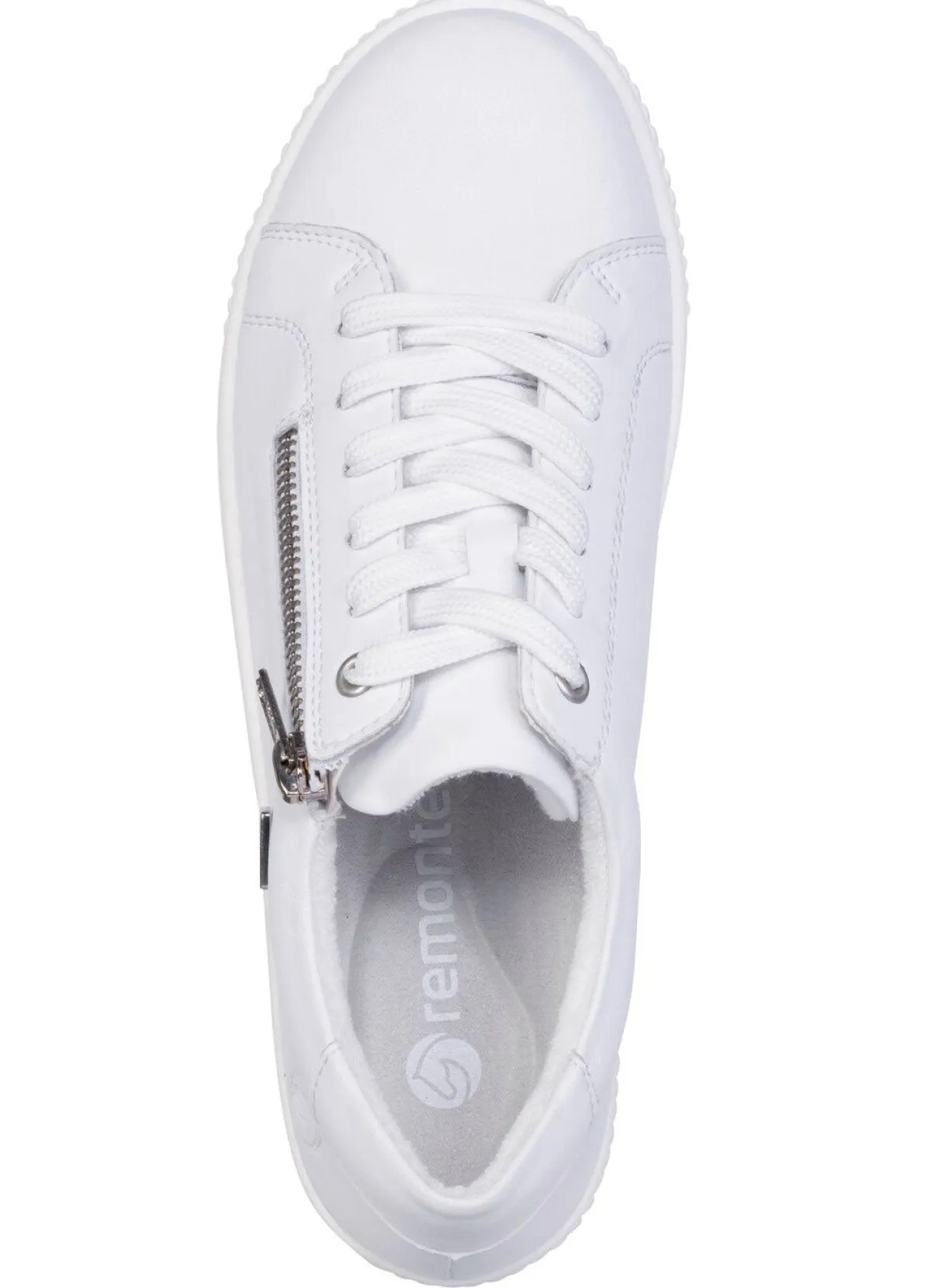 Hot Remonte , sportliche Damen-Sneaker, Weite G, mit herausnehmbarem Fußbett WEISS