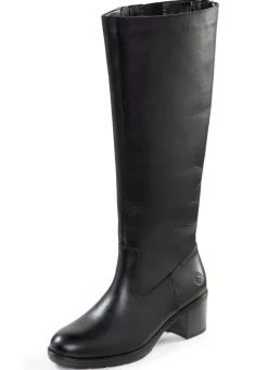 Hot Remonte Stiefel mit seitlichem Gummizug SCHWARZ