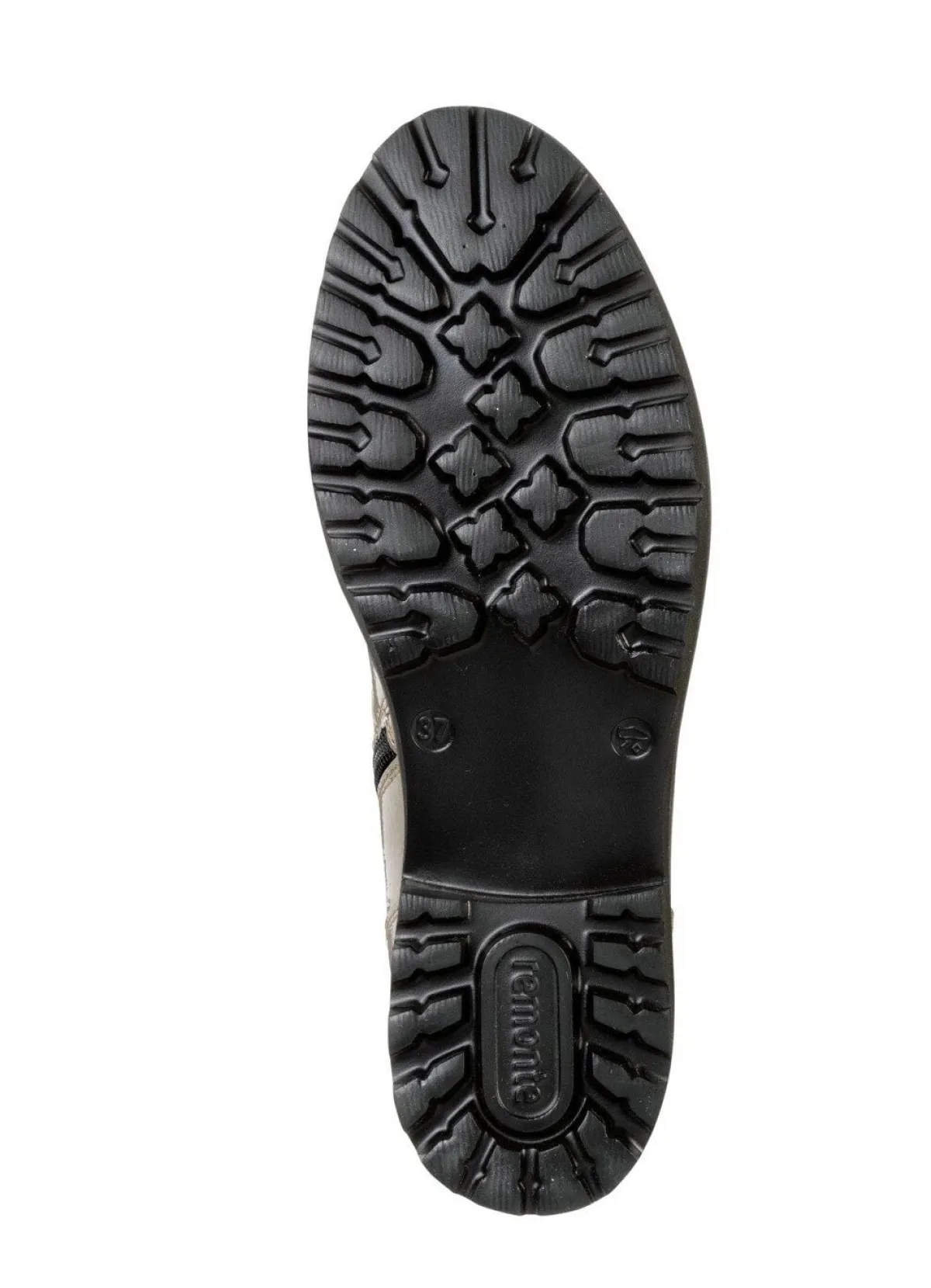 Best Remonte Stiefelette mit trendigen Zierketten in Schnür-Optik TAUPE