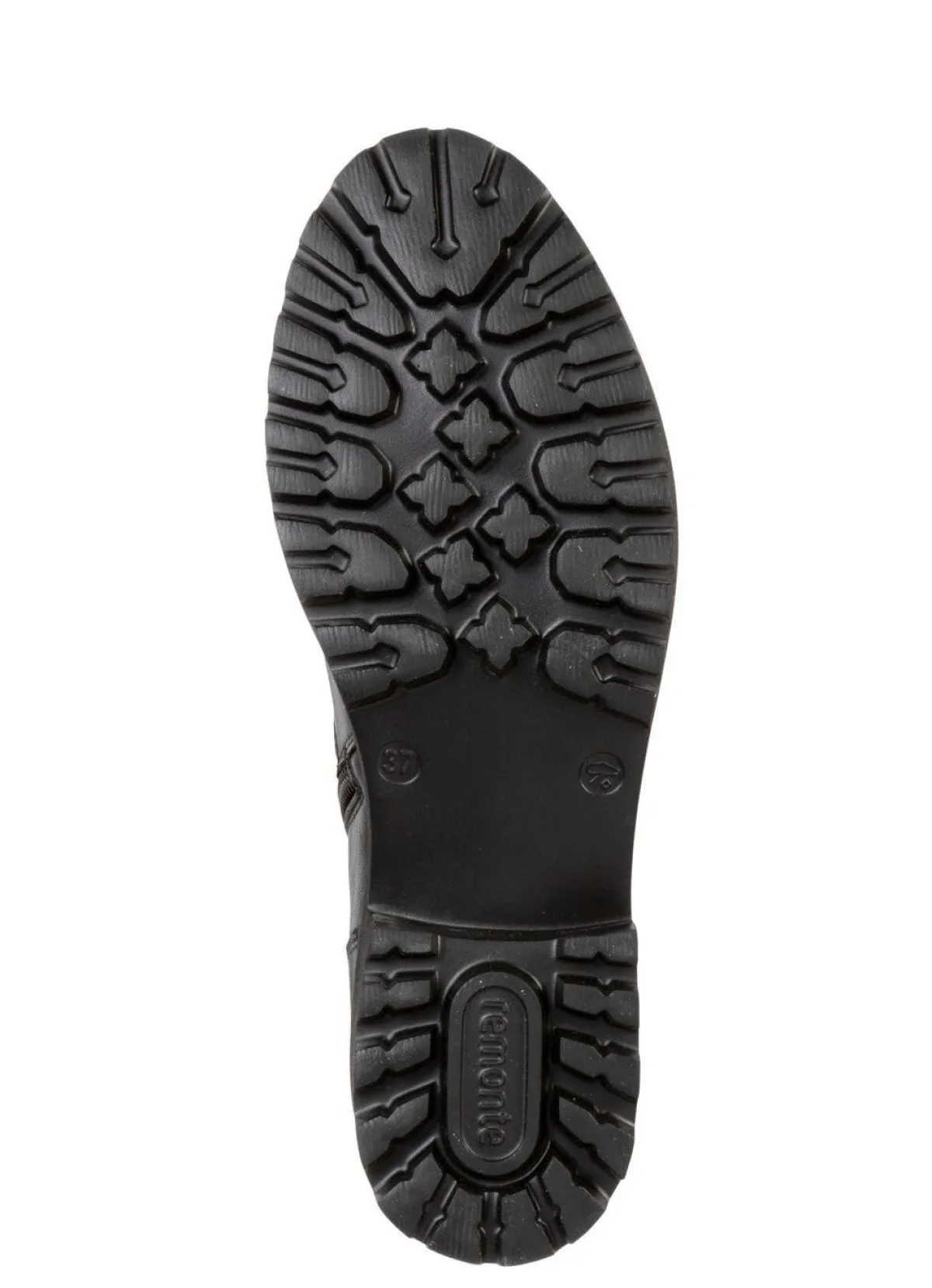 Hot Remonte Stiefelette mit trendigen Zierketten in Schnür-Optik SCHWARZ