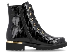 Online Remonte , stylische Damen-Stiefeletten, Winterschuhe, Weite G, mit herausnehmbarem Fußbett SCHWARZ-GOLD