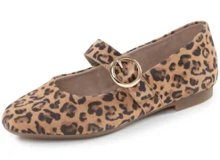 BADER Remonte, trendige Damen-Spangenschuhe, mit herausnehmbarem Fußbett SAND