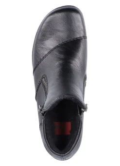 Rieker Bootie mit Ziersteppung SCHWARZ