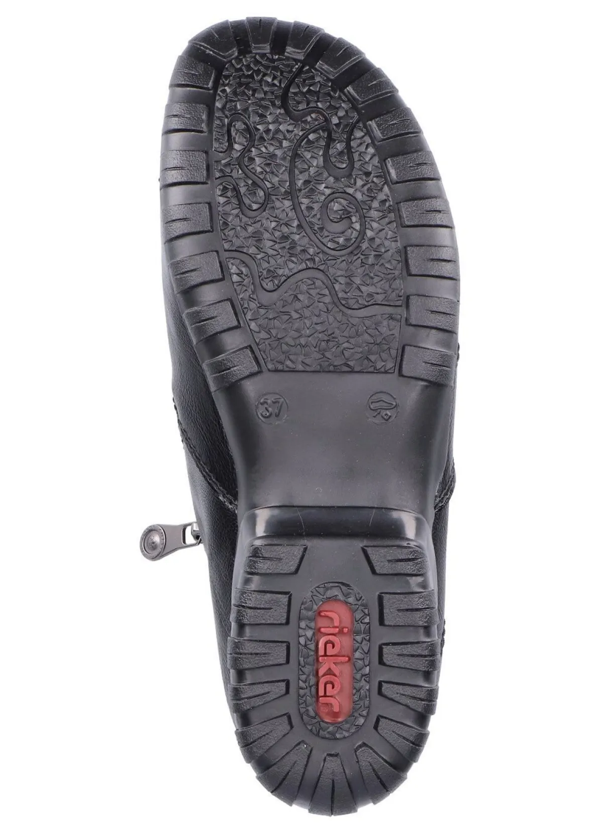 Rieker Bootie mit Ziersteppung SCHWARZ