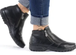 Rieker Bootie mit Ziersteppung SCHWARZ