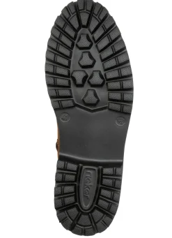 Rieker , gefütterte Herren-Boots, Winterschuhe, Weite H, mit Reißverschluss COGNAC