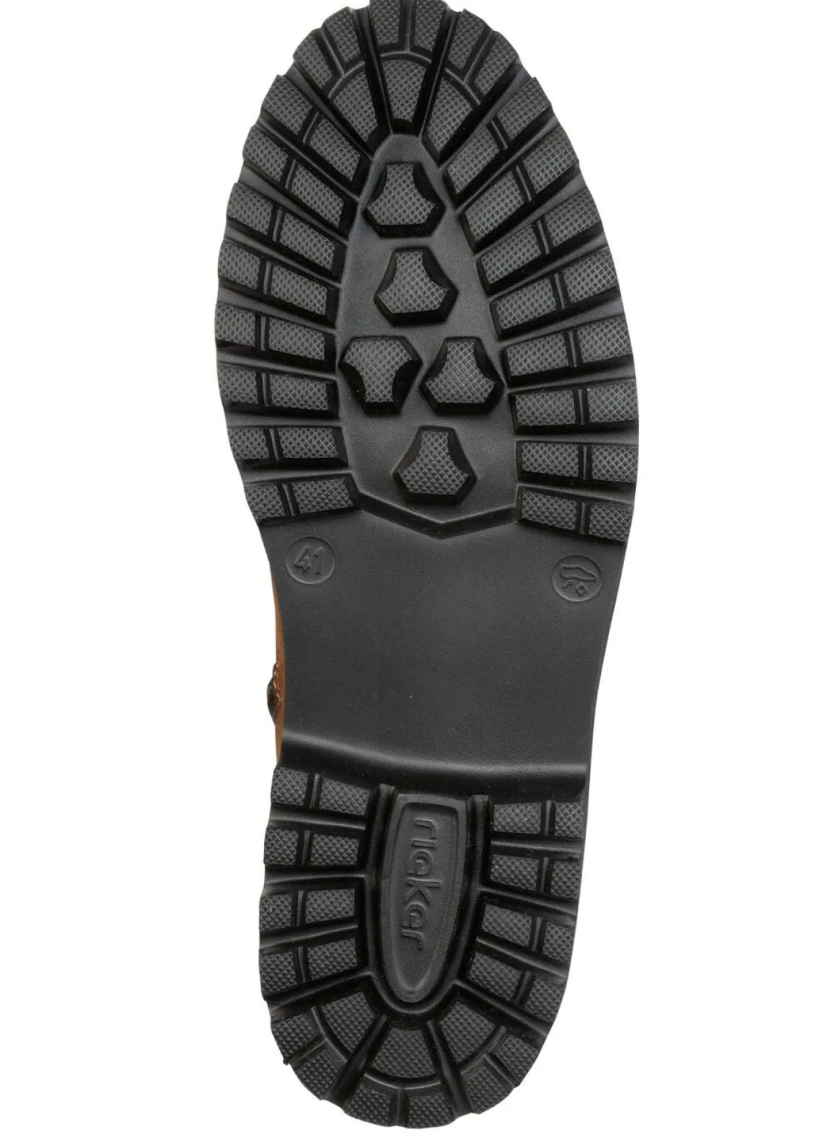 Rieker , gefütterte Herren-Boots, Winterschuhe, Weite H, mit Reißverschluss COGNAC