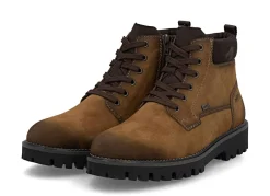 Rieker , gefütterte Herren-Boots, Winterschuhe, Weite H, mit Reißverschluss COGNAC