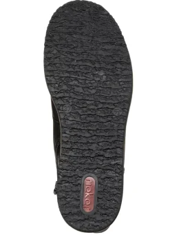 Discount Rieker , klassische Damen-Stiefeletten, mit Reißverschluss SCHWARZ