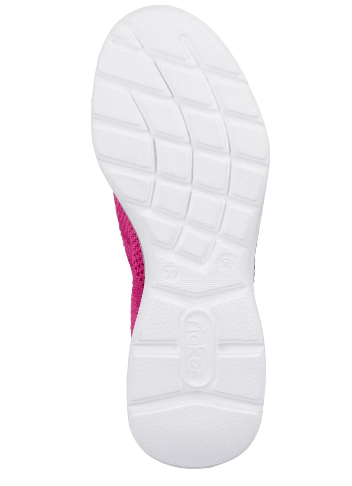 Best BADER Rieker, leichte Damen-Sneaker, Weite G, mit MemoSoft-Textileinlage PINK