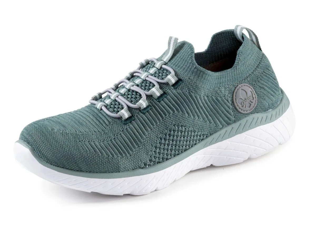 Sale BADER Rieker, leichte Damen-Sneaker, Weite G, mit MemoSoft-Textileinlage MINT