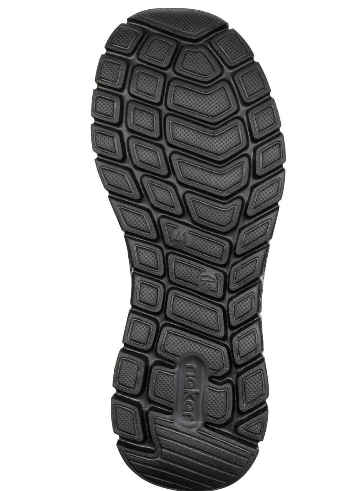 Clearance Rieker , leichte Herren-Slipper, mit verstärkter Hinterkappe SCHWARZ