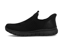 Clearance Rieker , leichte Herren-Slipper, mit verstärkter Hinterkappe SCHWARZ