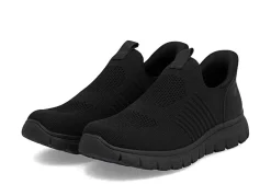 Clearance Rieker , leichte Herren-Slipper, mit verstärkter Hinterkappe SCHWARZ