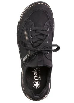 Sale Rieker Sneaker aus schattiertem Synthetik und Textil SCHWARZ