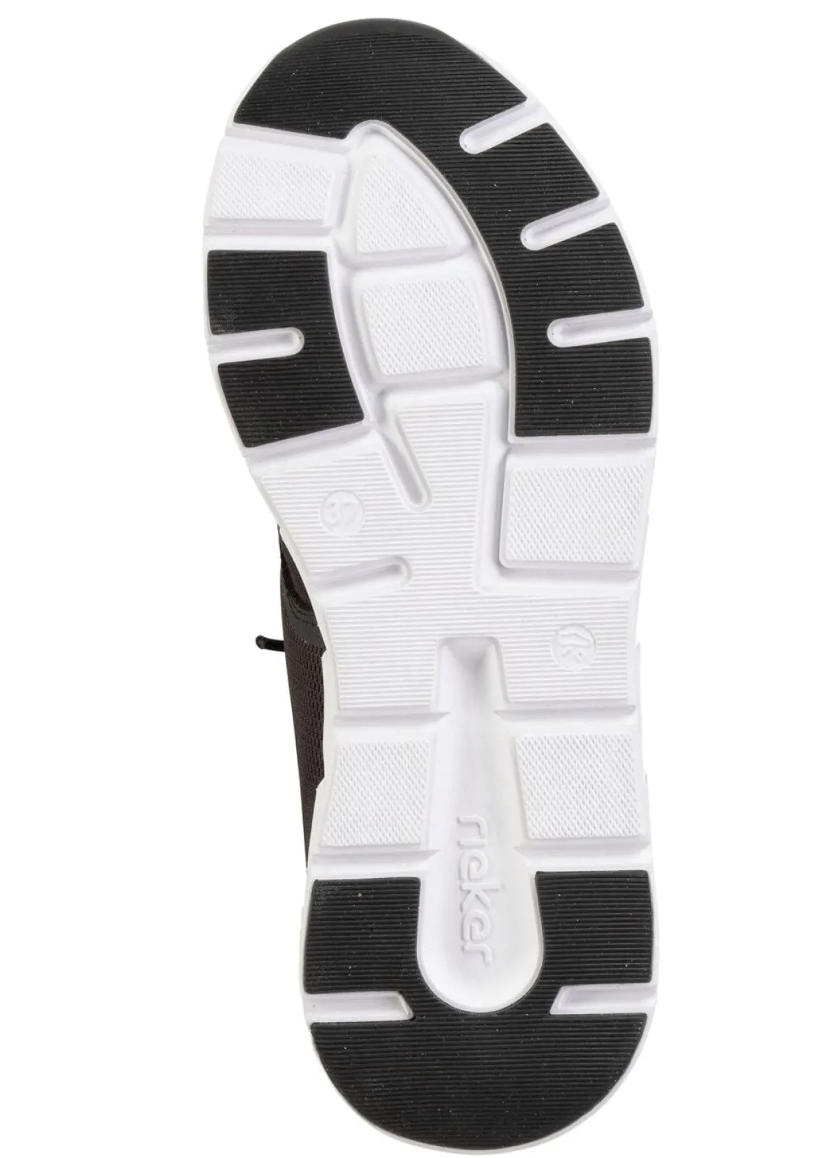 Discount Rieker Sneaker aus teilweise beschichtetem Meshmaterial SCHWARZ