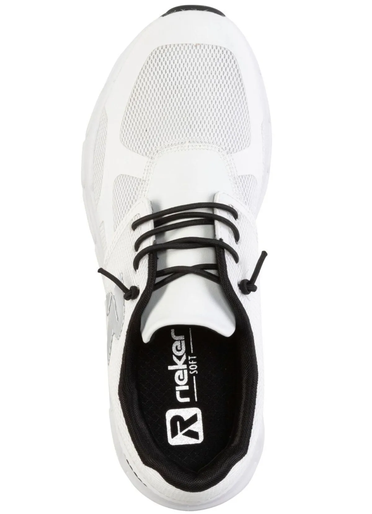 New Rieker Sneaker aus teilweise beschichtetem Meshmaterial WEISS