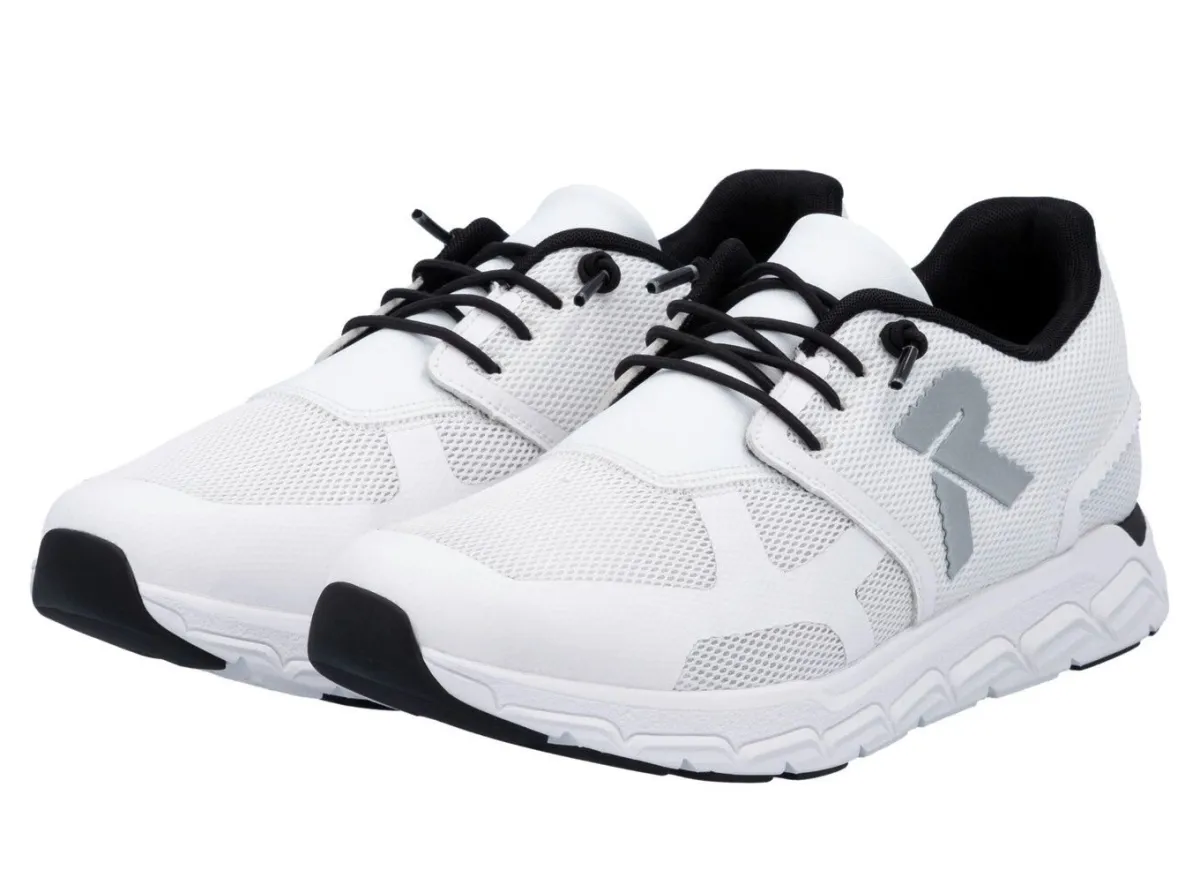 New Rieker Sneaker aus teilweise beschichtetem Meshmaterial WEISS
