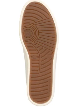 New Rieker Sneaker aus weichem Nappaleder WEISS-CAMEL