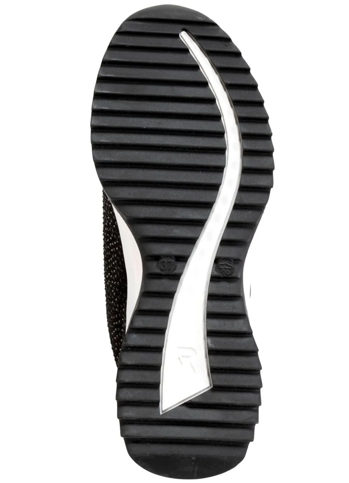 Best Rieker Sneaker mit Glitzersteinchen SCHWARZ
