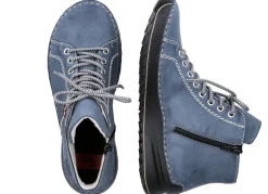 Discount Rieker , sportive Damen-Boots, Winterschuhe, mit Reißverschluss JEANSBLAU