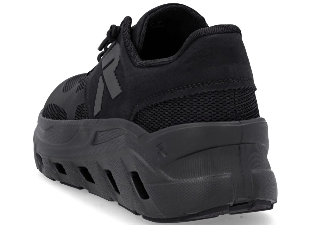 Rieker , sportive Damen-Sneaker, Weite G, mit herausnehmbarem Fußbett SCHWARZ