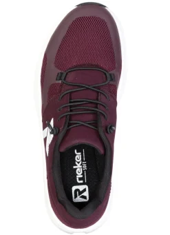 Rieker , sportive Damen-Sneaker, Weite G, mit herausnehmbarem Fußbett WEINROT
