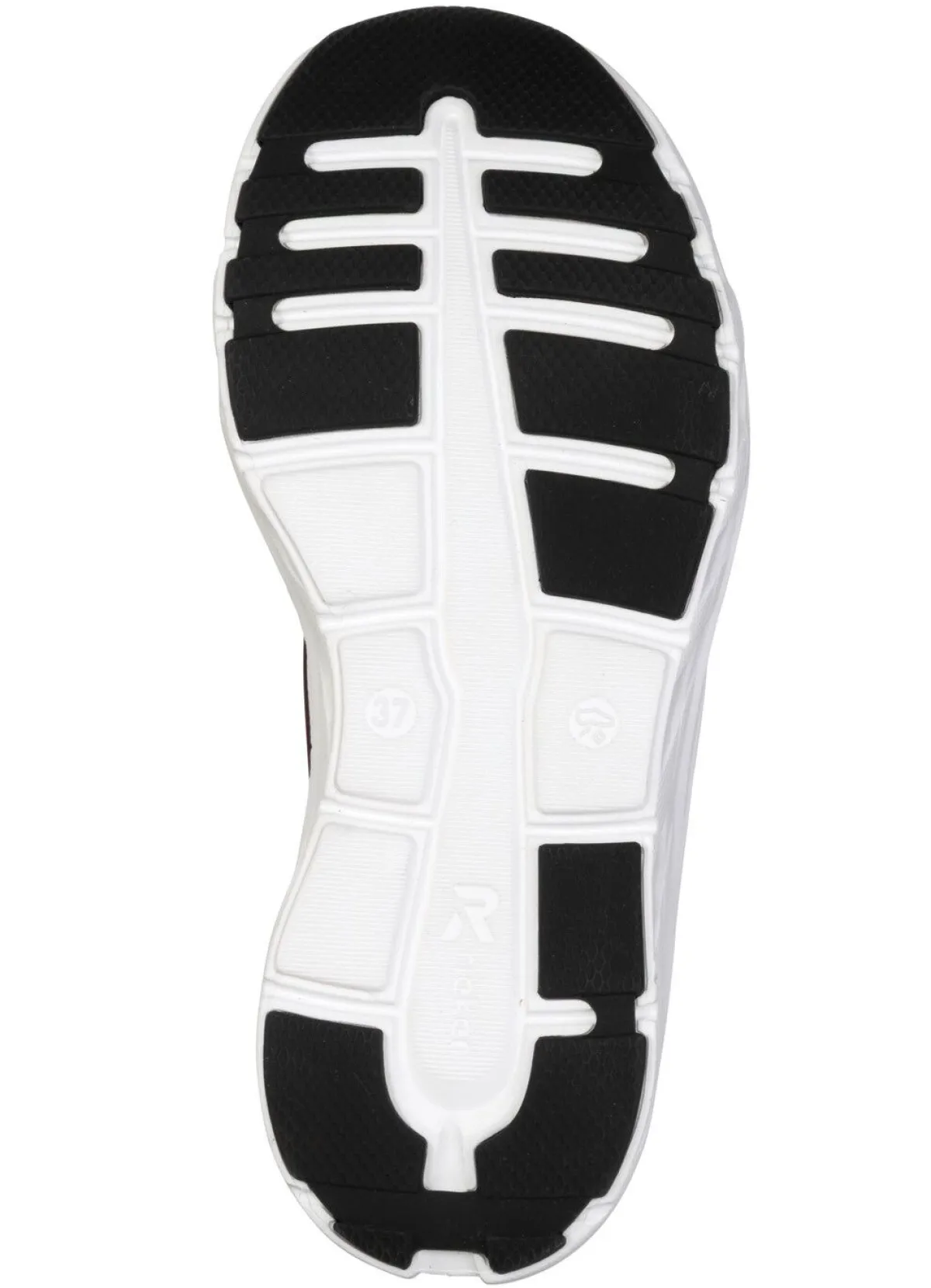 Rieker , sportive Damen-Sneaker, Weite G, mit herausnehmbarem Fußbett WEINROT