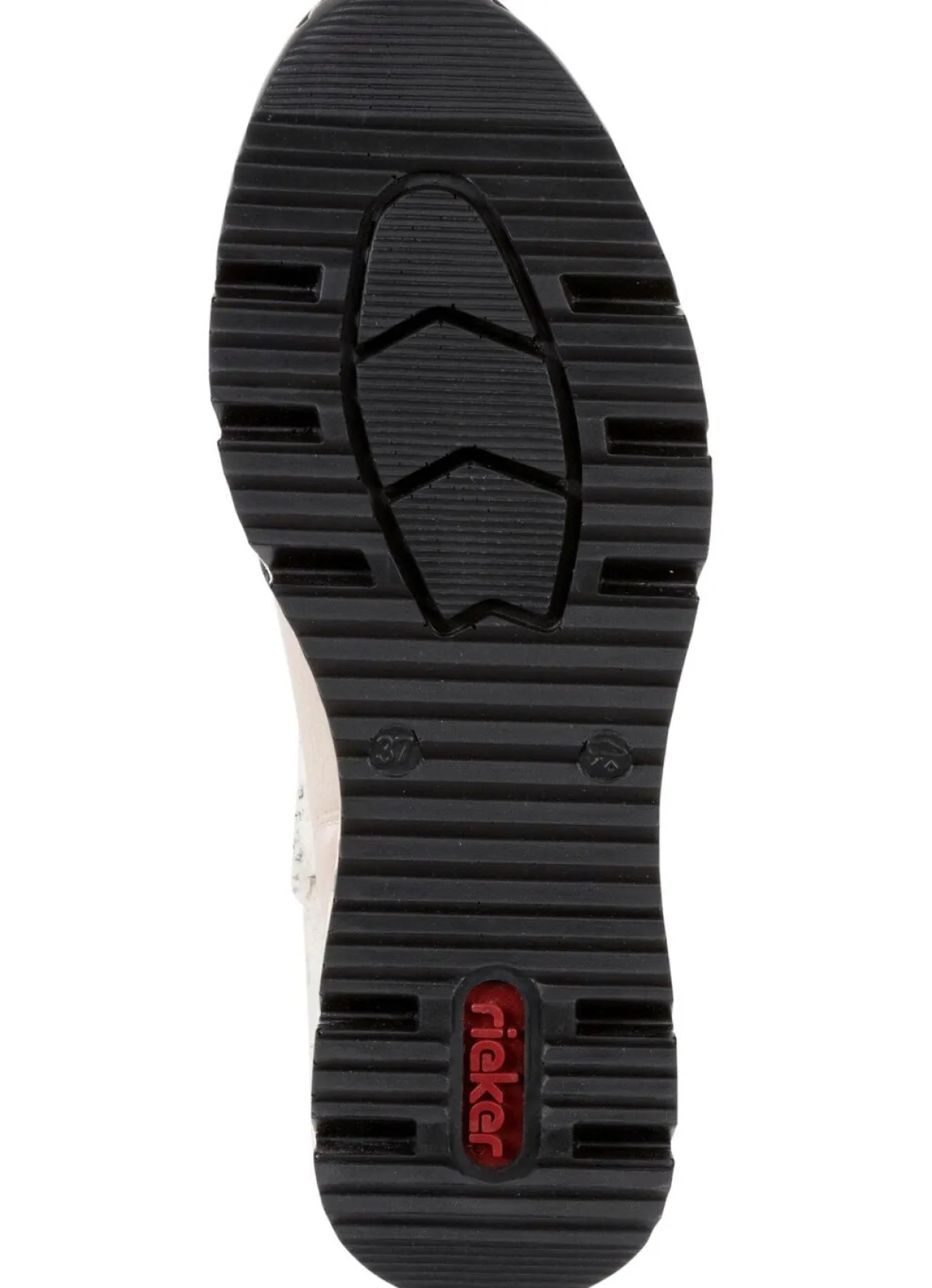 Clearance Rieker , stylische Damen-Boots, Weite G, mit Reißverschluss ECRU-SCHWARZ