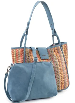 Outlet Rieker , Tasche, Damen, mit herausnehmbarer Innentasche BLAU-MULTICOLOR