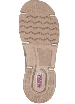 Sale Rieker , trendige Damen-Boots, Winterschuhe, mit Reißverschluss TAUPE-BRAUN