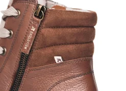 New Rieker , trendige Damen-Boots, Winterschuhe, mit herausnehmbarem Fußbett BRAUN