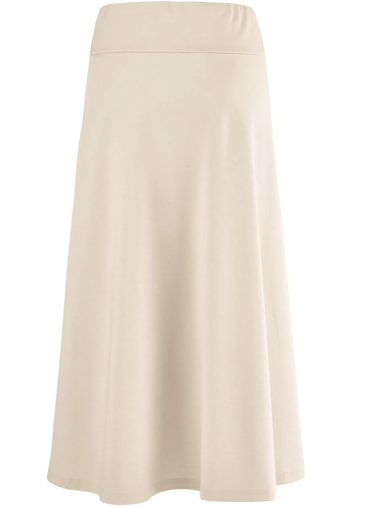 Hot KLAUS MODELLE MADE IN GERMANY Rock mit gelegten Falten BEIGE