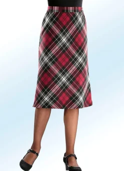 BADER Rock in schicker A-Linie ROT-SCHWARZ